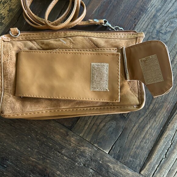 Vintage Tinder Brown Leather Crossbody Wallet Bag | Genuine Leather | NWT 8.5" W - Picture 10 of 12
